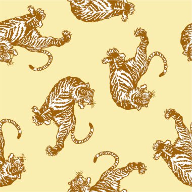 Japanese tiger　seamlessly